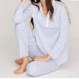 NWOT ROLLER RABBIT Blue Hearts Pajamas — XL